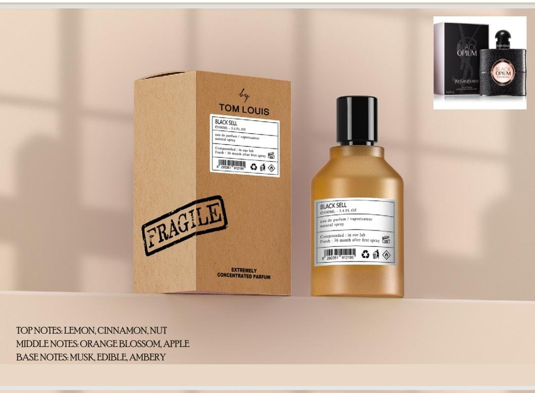TOM LUIS Black Sell,for women, 100 ml
